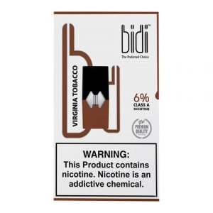 JUUL COMPATIBLE PODS / BIDI Bidi Virginia Tobacco 4 Pods